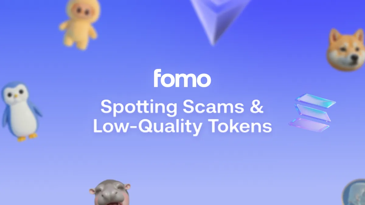 Spotting Scams and Low-Quality Tokens